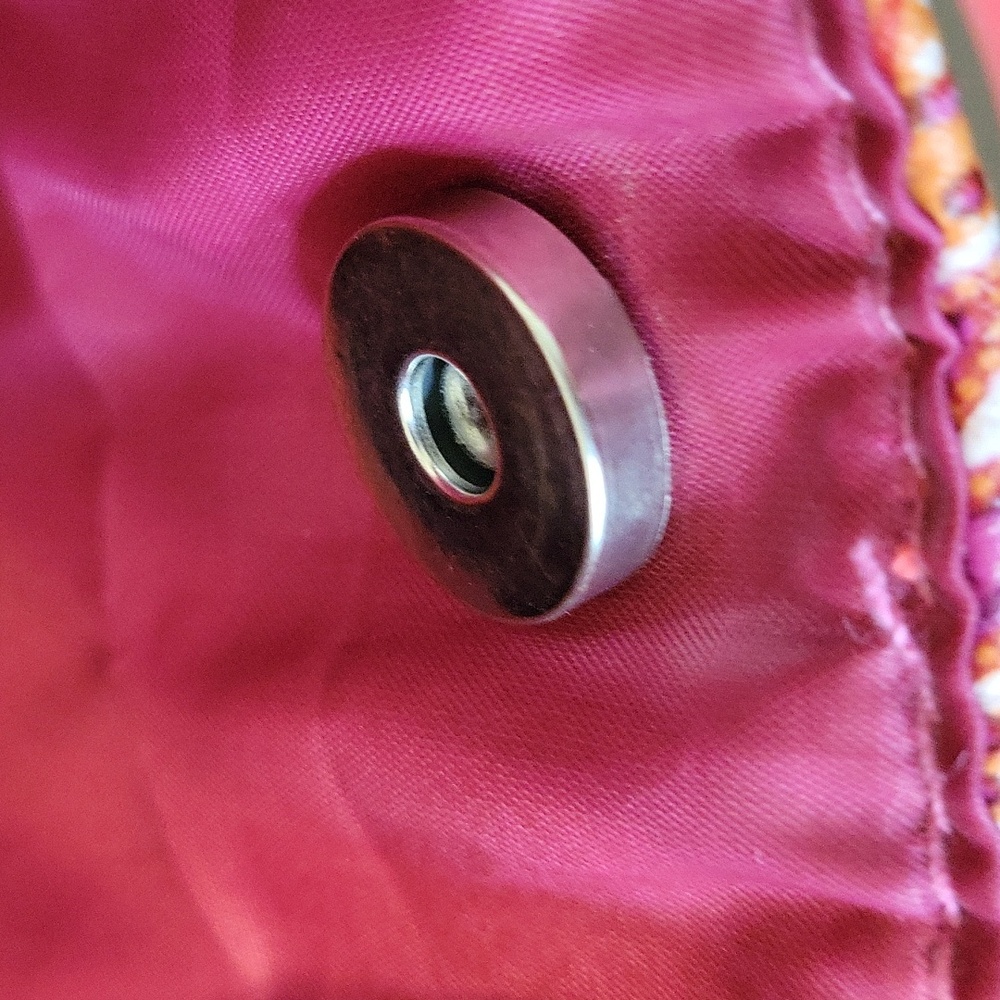 Vibrant Coral Print Tote - Picture 7 of 8